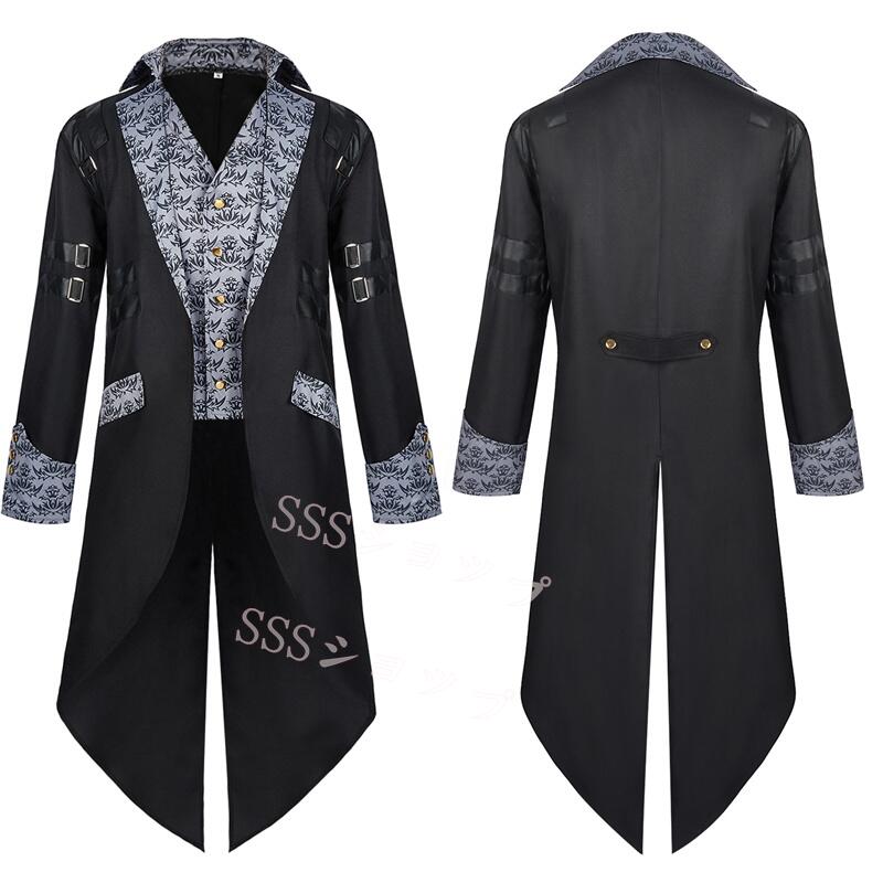 ハロウィン 仮装 メンズ 中世 ヨーロッパ 貴族 タキシード 王子様 公爵 燕尾服 コスプレ 衣装 コスチューム 仮装 宮廷服 演出服 ハロウィン クリスマス ...