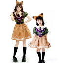 ハロウィン 衣装 子供 子供ドレス ハロウィン コスプレ 可愛い コスチューム ワンピース レディース コスプレ衣装 キツネ コスチューム ドレス 親子 ハロウ...