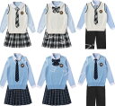 jk 制服 5点セット ニットベスト 制服 リボン チェック柄 プリーツスカート 女子 スカートセット 男子ズボンセット 入学 高校 中学 学生服 なんちゃって...