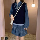 制服3点セット スカートスーツ 女の子スーツ Vネックニットベスト 卒業式 入学式 スーツ