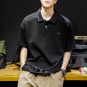 メンズ Tシャツ 半袖 カジュアルポロシャツ カジュアル クルーネック 胸ポケット コーデ カット ファッション ビッグシルエット 半袖 無地 おしゃれ トップ...