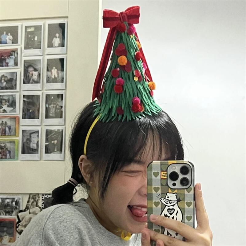 クリスマスカチューシャ クリスマスツリー かわいい コスプレ パーティーグッズ 頭飾り ヘアアクセサリ..