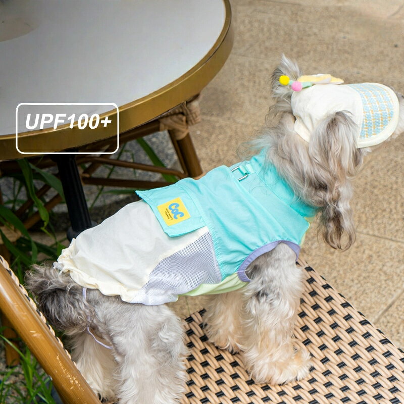 犬用クールベスト 夏用 UVカット 涼感素材 小型犬用 トイプードル シュナウザー ビション対応 通気性抜..