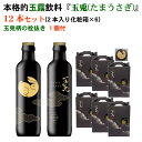 京都府茶協同組合 考案 本格的 京都 玉露 ドリンク 飲料『玉兎(たまうさぎ)』12本セット 化粧箱×6 ギフト最適 日本製 玉兎柄栓抜き1個付