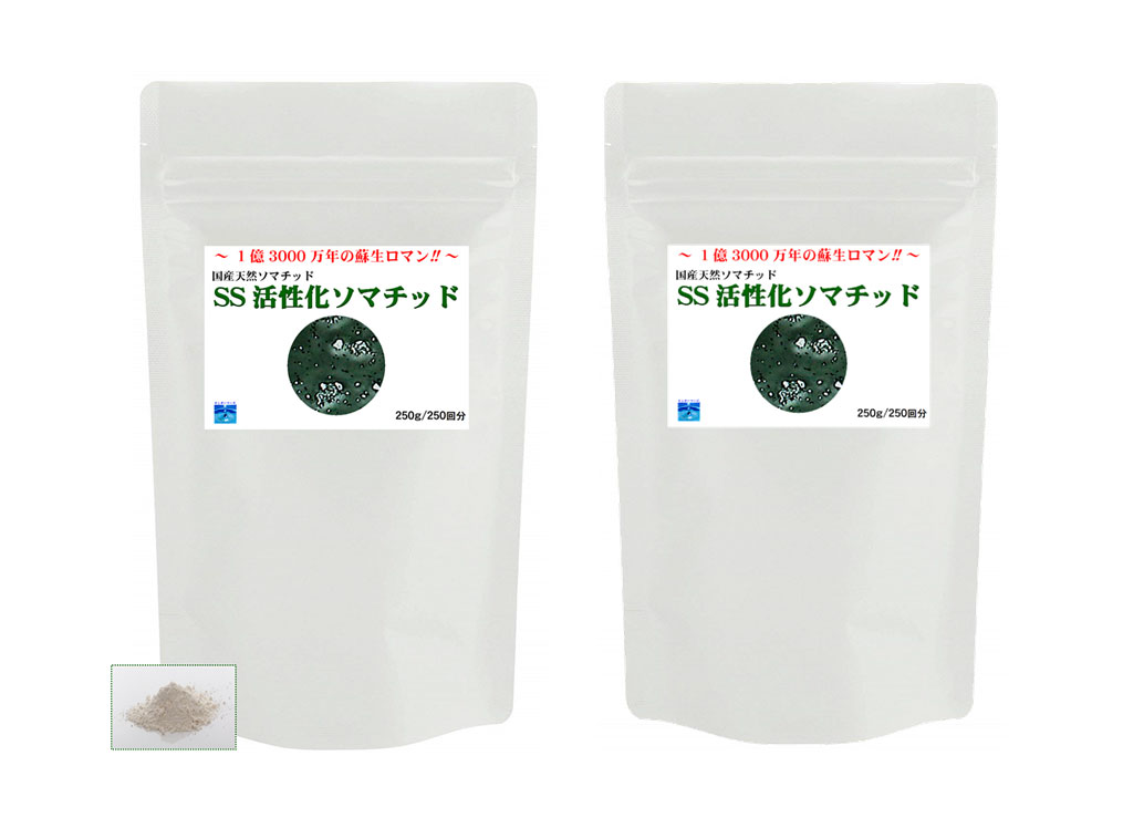 ソマチッド が高濃度に含有 SS活性化ソマチッド 2袋(250g×2)＜1億3000万年の蘇生ロマン！＞ 1日1gでOK！ 500日分 1日…