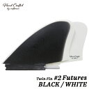 フィン ツインフィン CRAFTSMAN FIN Twin Fin #2 Futures. Fin レトロ キール ツイン フィン VOLAN BLACK/WH...