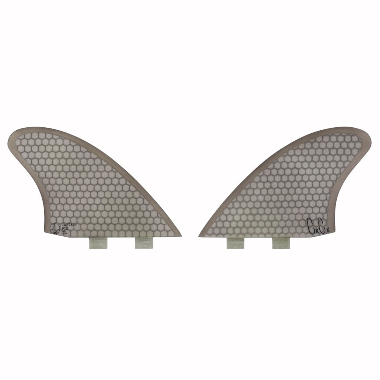 ե ĥե CAPTAIN FIN CHRISTENSON KEEL HC TT FCS FIN TWIN TAB