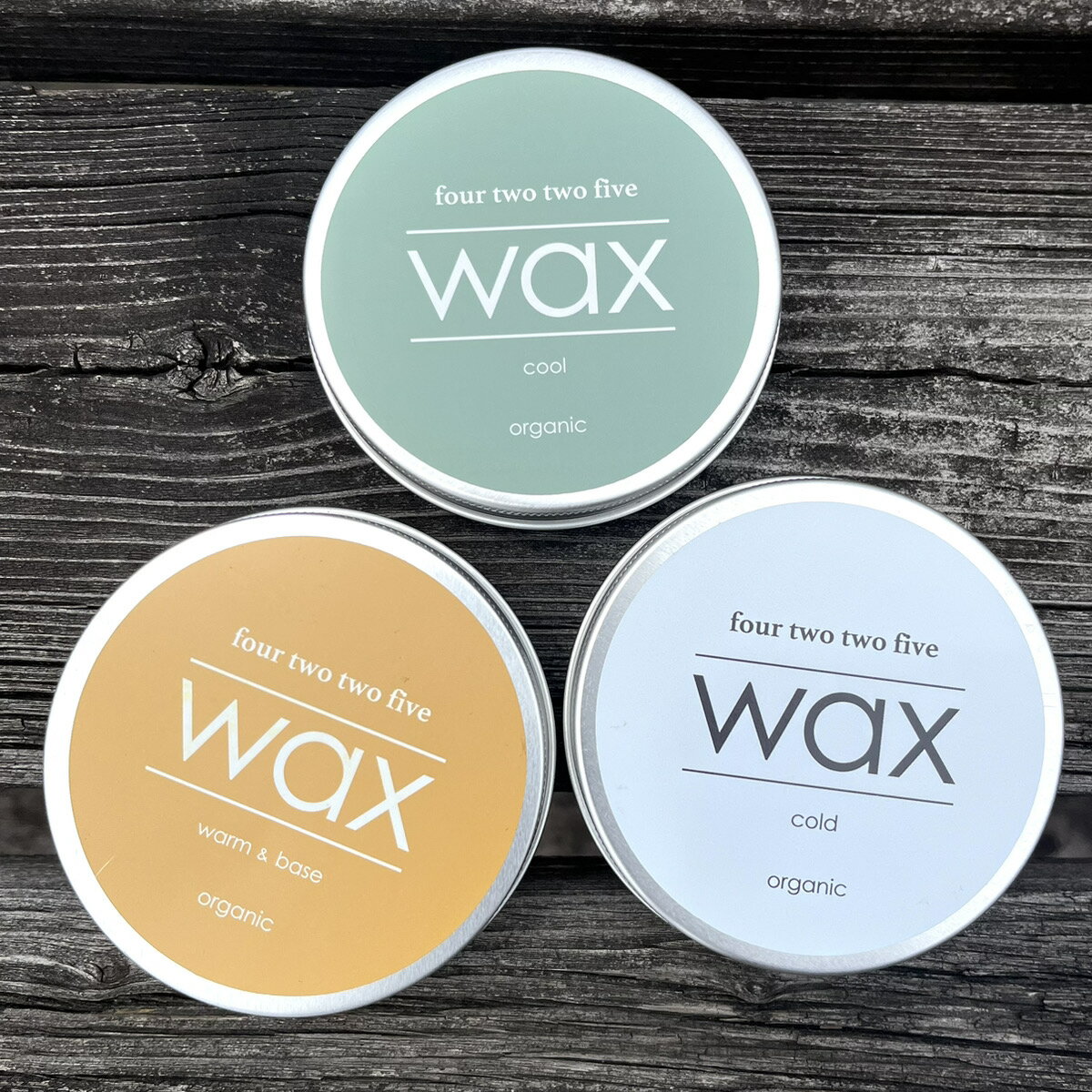 4225(four two two five)WAX 缶 ステッカー入り オーガニックサーフワックス