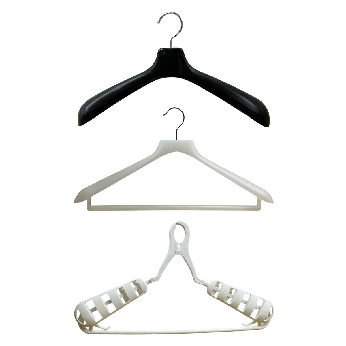 ウェットスーツハンガー 3種類 BLACK/CLEAR/WHITE ウエットスーツ専用ハンガー