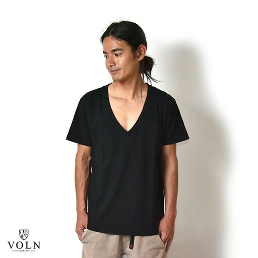 半袖 Tシャツ VOLN / V Neck Tee / Black / POCKET 半袖 Tシャツ VOLN / V Neck Tee / Black / POCKET