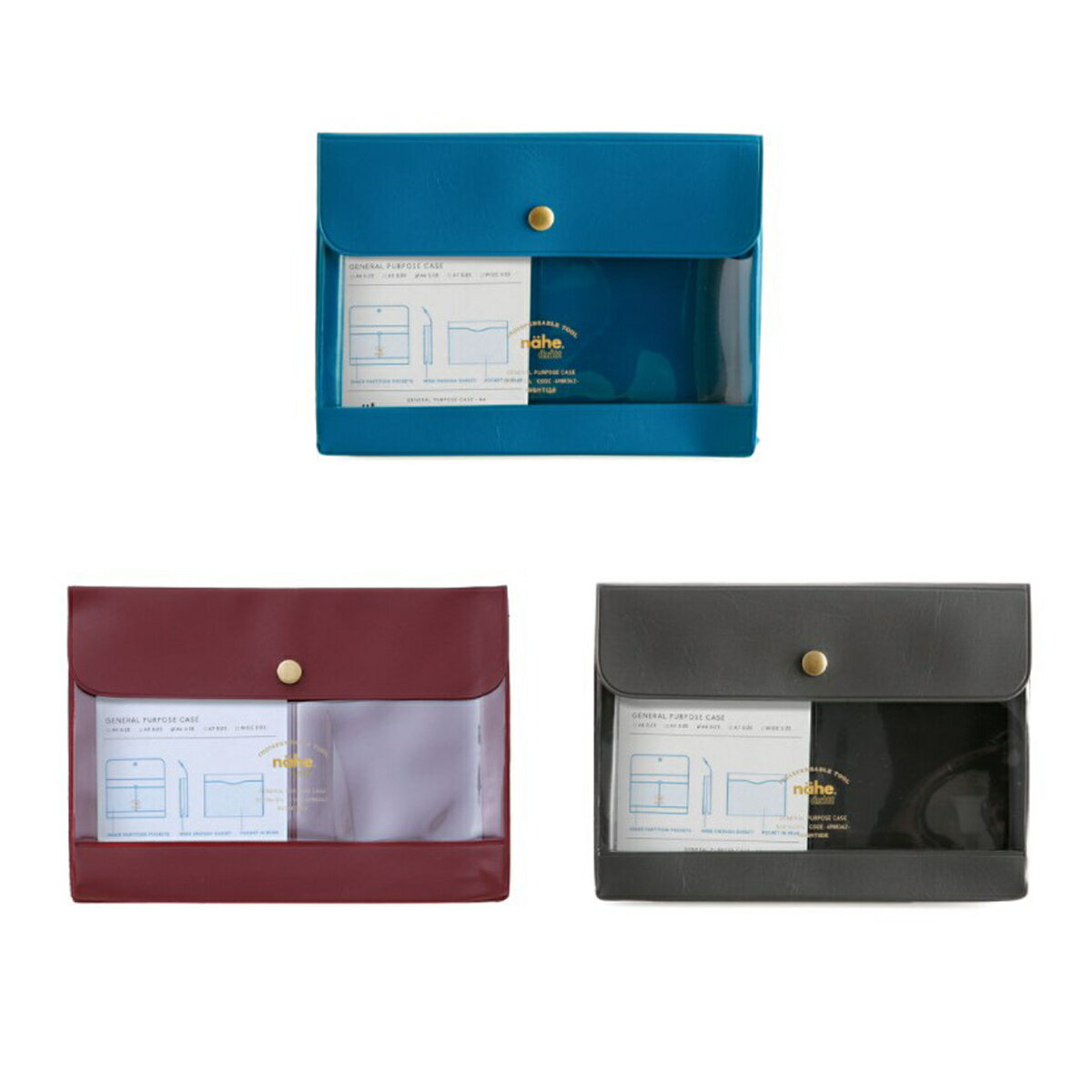 General Purpose Case A4 ジェネラルパーパスケース 3カラー 収納 手帳 ノート 小物入れ サーフィン サ..