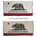 VINTAGE CALIFORNIA BEACH BLANKET 今治タオル BEAR カリフォルニアビーチタオル