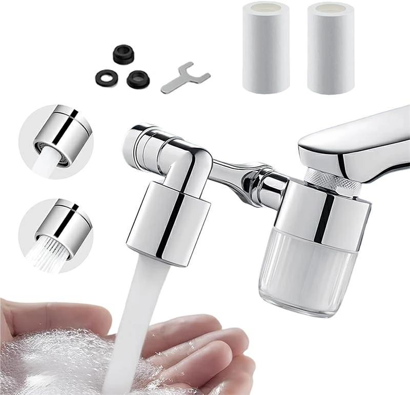 蛇口用浄水フィルター 【業界新開発?浄水蛇口】水道 先端 22mm 節水ノズル 水栓 延長 スパウト 泡沫器 首振り ノズル 先端交換 1080°自