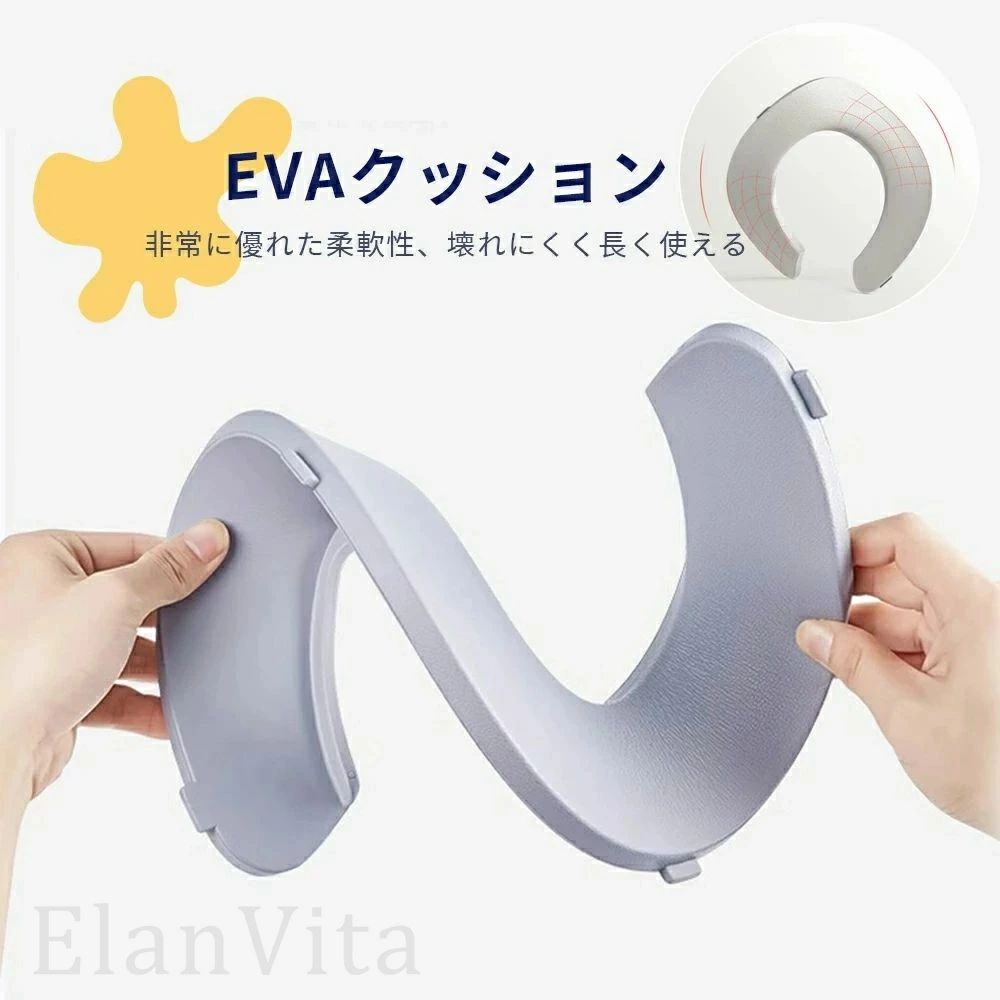 SSWSTOREの補助便座 子供 トイレ 補助 便座 幼児 幼児用便座トレーニング 子供用 補助便座フック付き 取っ手 おまる ベビー ハンドル トイレトレー｜アングル3