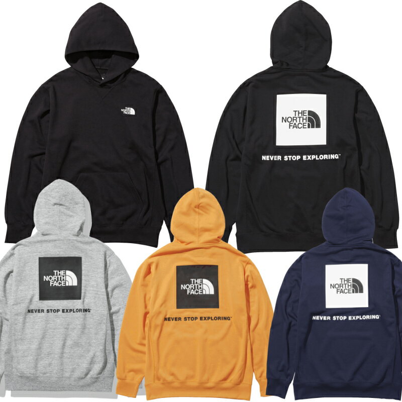 ノースフェイス パーカー メンズ スウェット THE NORTH FACE Parka Mens Sweat スクエアロゴ 定番 ベーシック シンプル ブラック グレー ネイビー オレンジ S M L XL XXL 2XLNT12142