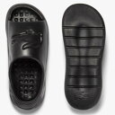 ラコステ サンダル メンズ レディース LACOSTE シャワーサンダル SERVE SLIDE 3.0 サーブスライド シャワサン スポーツサンダル 大きいサイズ ビーチ 靴 厚底 シューズ スポーツ ブランド 黒 25cm 26.5cm 27cm 28cm 45CMA0004