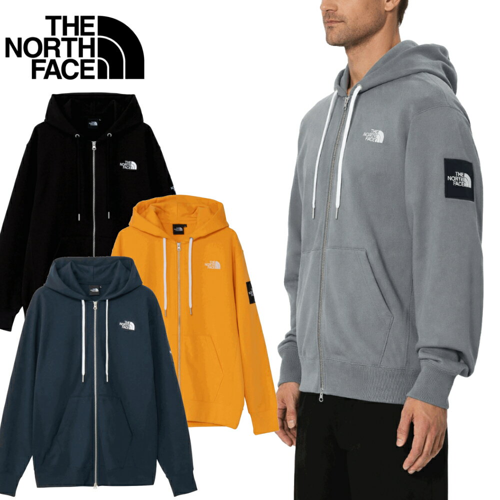 乐天商城 - THE NORTH FACE ザノースフェイス SQUARE LOGO FULLZIP スクエアロゴフルジップ スウェット パーカー フーディー ジップアップ 裏毛 パイル メンズレディース 定番 大きめ NT12335