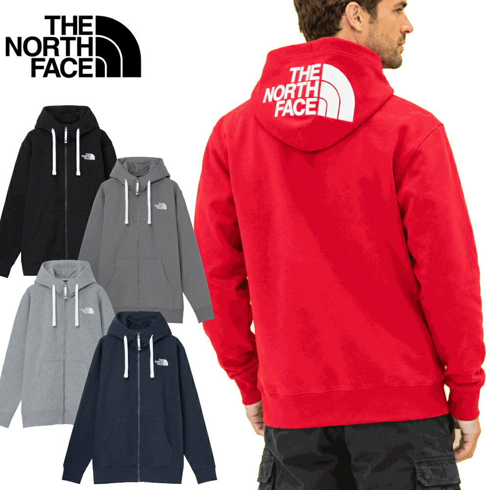 ノースフェイス パーカー メンズ ジップパーカー THE NORTHFACE REARVIEW FULLZIP HOODY ザノースフェイス ジップ リアビュー フルジップ スウェット フード ロゴ カジュアル 大きいサイズ ブランド 秋 冬 裏起毛 NT62640