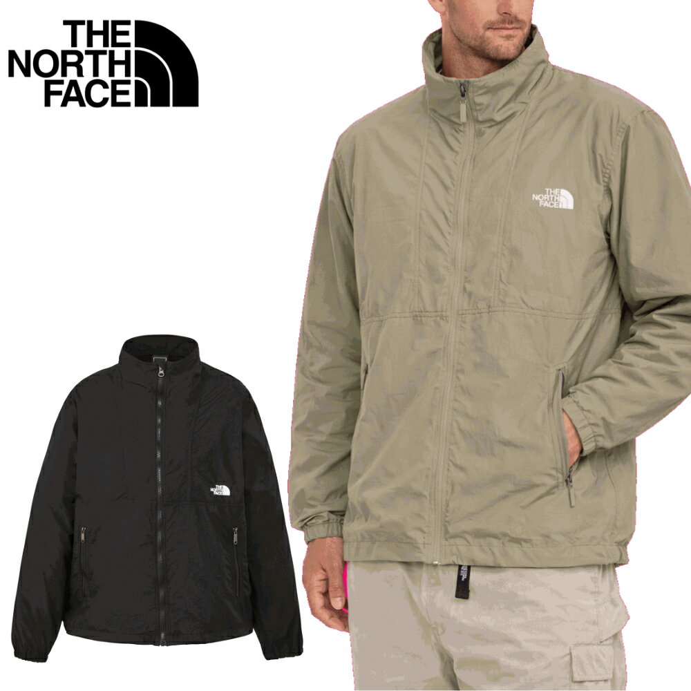 Rakuten - THE NORTH FACEザノースフェイスコンパクトブルゾンメンズ レディースジャケット アウター 薄手 軽量はっ水 スタンドネックジップアップ シンプルワンポイント ブラック カーキNP22631
