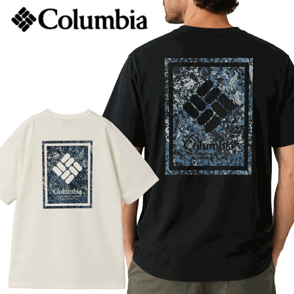 Rakuten - Columbia コロンビア ヤハラフォレストグラフィックショートスリーブTシャツ PG5174 メンズレディース 半袖 バックプリント 吸汗速乾 UVカット