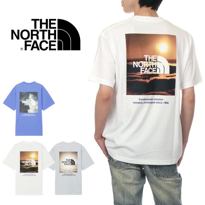 ノースフェイス Tシャツ メンズ レディース THE NORTH FACE 半袖Tシャツ ショートスリーブ ナチュラルフェノメノンティー バックプリント ロゴ 速乾 大きいサイズ ファッション ブランド 白 グレー 青 S M L XL NT32459