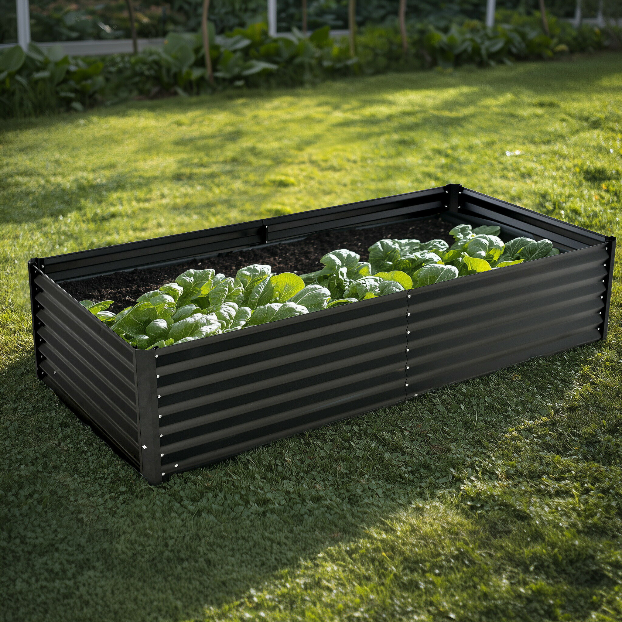 家庭菜園プランター鋼製大型ガーデン...