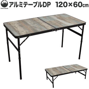 Field to Summit アルミテーブルDP 120x60cm アウトドア 折りたたみ 高さ調節 ロースタイル レジャー キャンプ BBQ バーベキュー ピクニック 運動会 花見 行楽 コンパクト 軽量 簡単 机
