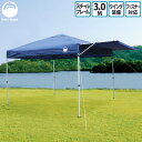 テント 大型 Field to Summit ウイングワンタッチテント300 ウイング付き 丈夫なスチール製 キャリーバッグ付き ワンタッチツインテント スチール 簡単 タープ 自立式 日除け ガーデン キャンプ タープテント 簡易テント 3M 300cm 風抜