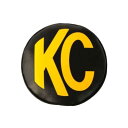 KC HiLiTES 6 Light Cover Round Soft Vinyl Black / Yellow KC Logo 2個セット 5102 ケーシー 6インチ ライト カバー ラウンド ソフトビニール ブラック イエロー ロゴ アメ車 車 カーアクセサリー カスタム アメリカ