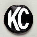 KC HiLiTES 5 Light Cover Round Soft Vinyl Black / White KC Logo 2個セット 5400 ケーシー 5インチ ライト カバー ラウンド ソフトビニール ブラック ホワイト ロゴ アメ車 車 カーアクセサリー カスタム アメリカ