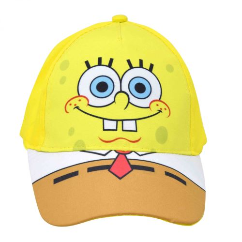 SpongeBob SquarePants Hat スポンジボブ スクエアパンツ キャップ 帽子 ハット アメリカ イエロー キャラクター ユースサイズ ストラップバック