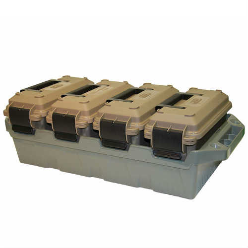 MTM 4-Can AMMO CRATE 4個入りセット アモ クレート ミニボックス ガレージ 弾薬ケース 工具箱 アメリカ USA ツールボックス ツールBOX 米軍 アメリカン雑貨 アウトドア キャンプ用品 収納ケース AC4Cのサムネイル