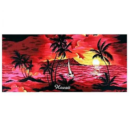 PALM TREE BEACH TOWEL RED ヤシの木 ビーチタオル HAWAII hawaii ALOHA パームツリー ビーチ レッド ..