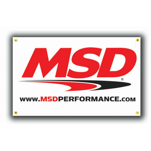 MSD BANNER バナー 壁掛け アメ車 アメリカ USA オフィシャル商品 メーカーロゴ スポンサー レース アメリカン イベント ガレージ Ignision イグニッション シボレー フォード