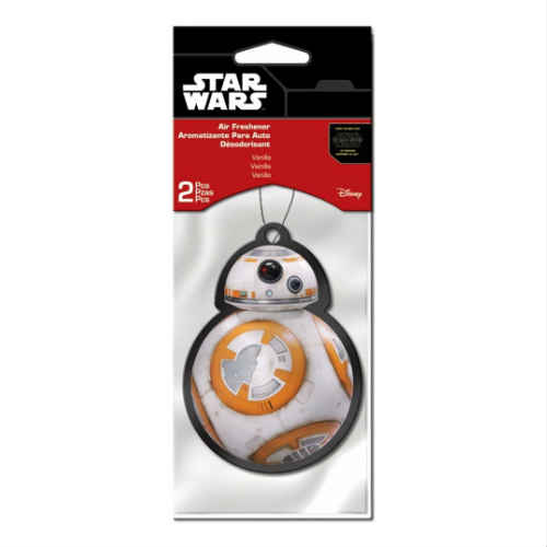 STAR WARS BB-8 Air Freshener 2枚1セット スターウォーズ ビービーエイト エアーフレッシュナー 芳香剤 車アメリカ ペーパーフレッシュナー バニラ Vanilla 【ネコポス】［並行輸入品］