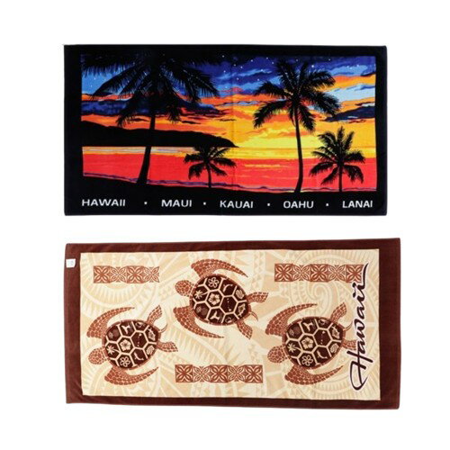 ハワイアンビーチタオル ビーチタオル HAWAII hawaii ALOHA ビーチ ハワイ プルメリア アロハ タオル フラガール 南国 大判 タオル ビーチ ハワイ雑貨 ハワイアン雑貨 ハワイ ハワイアン(3)