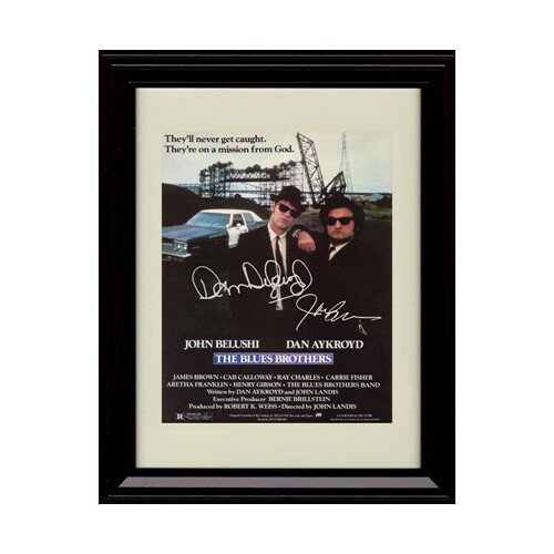 The Blues Brothers Movie Poster サイン入り ポスター レプリカ Replica 19cm x 23.5cm フレーム付き ブルースブラザーズ 映画 ポスター インテリア おしゃれ アメリカ アメリカン