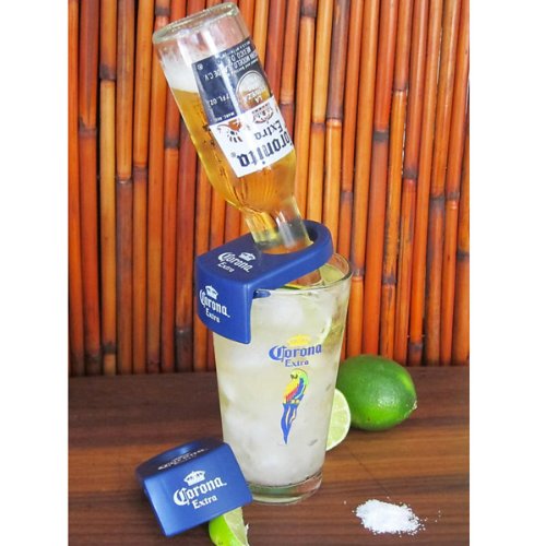 Corona Bottle Holder Holds Tumblr Glass Blue Version コロナ ボトル ホルダー ホールド タンブラー グラス ブルー バージョン タンブラーグラス用 コロナリータ コロナリータホルダー お酒 カクテル マルガリータ 業務用 カクテル コロナホルダー フローズ【コンパクト】