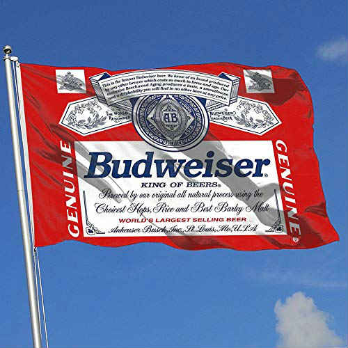 Budweiser Beer Flag ohCU[ rA tbO r[ rAK[f Cxg X q Ɩp ̔i  oi[ AJ USA K[W