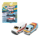 JOHNNY LIGHTNING Boggie Van 1976 Dodge Street Van & 1977 Free Wheelin' Ford Van 1:64 Scale Die-cast Model ダッジ ストリート バン フォード バン ダイキャスト モデル ミニカー アメリカ USA アメ車 ジョニーライトニング アメリカ雑貨 アメリカン雑貨