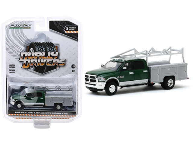 2018 Ram 3500 Laramie Wity Ladder Rack Dually Drivers 1:64 Scale Die-cast Mode 2018年 ラム3500 ララミー ウィズ ラダーラック デュアリー ドライバーズ 1:64 スケール ダイキャスト モデル ミニカー アメリカ USA アメ車 HOLLYWOOD ハリウッド 映画