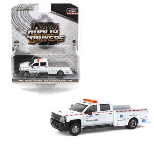 2018 Chevrolet Silverado 3500 Dually Service Bed FDOT Dually Drivers 1:64 Scale Die-cast Mode 2018年 シボレー シルバラード 3500 デュオリー サービス ベッド 1:64 スケール ダイキャスト モデル ミニカー アメリカ アメ車 アメリカ雑貨 アメリカン雑貨