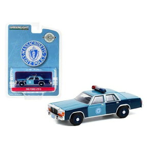 Massachusetts State Police 1981 Ford LTD Crown Victoria 1:64 Scale Die-cast Model Greenlight 1981年 フォード マサチューセッツ州警察 クラウンビクトリア 1:64 スケール ダイキャスト モデル ミニカー アメリカ USA アメ車 パトカー ポリス グリーンライト