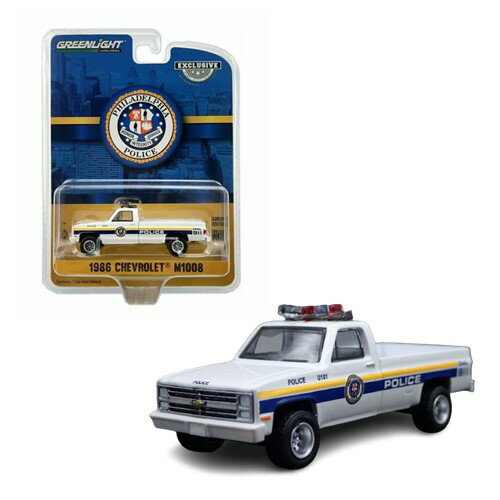 1986 Chevrolet M1008 Philadelphia Police 1:64 Scale Die-cast Model Greenlight 1986年 シボレー フィラデルフィア ポリス 1:64 スケール ダイキャスト モデル ミニカー 警察 アメリカ USA アメ車 グリーンライト アメリカ雑貨 アメリカン雑貨【コンパクト】