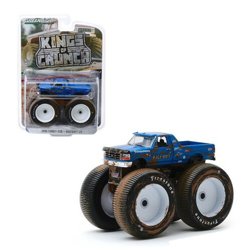 Greenlight 1996 FORD F-250 BIGFOOT 5 "KINGS OF CRUNCH" 1:64 Scale Greenlightのミニカー。 手のひらサイズで楽しむことができるアメリカンカルチャーを感じられるミニカーです。 お部屋やお店に飾ることでアメリカンな雰囲気を出せます。 FORDが好きな方やコレクションが好きな方におすすめアイテムです。 プレゼントや自分用にもおすすめです。 外箱サイズ 縦19cm　横14cm　幅6.5cm ※アメリカ輸入製品です。 新品未使用ですが多少パッケージにダメージ凹みがある場合がございます。 生産段階での製品誤差等ある場合がございます。 多少の傷や凹凸なども気になる方はご購入をお控えください。 【GREENLIGHT】【DIECAST MODEL】【FORD】【フォード】【USA】【ミニカー】【アメリカ雑貨】【アメリカ】【アメ車】