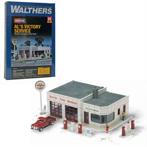 ץǥ Walthers Al's Victory Service Gas Station Kit 륵 ӥȥ꡼ ӥ ơ 饷å Υ른å ۥӡ  TOY ꥫ ե奢 ե Ϸ ꥫ ե ץ쥼 륵1:87 1/87 HO