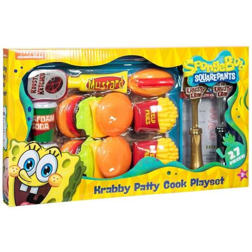Spongebob Squarepants Krabby Patty Cook Playset スポンジボブ スクエアパンツ クラビー パティー クックプレイセット スポンジボブのハンバーガーセットが楽しめるおままごとセットです。 子供たち...