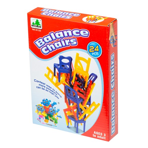 Balance Chairs 24pcs バランスチェア バランス チェア 椅子 24ピース おもち ...