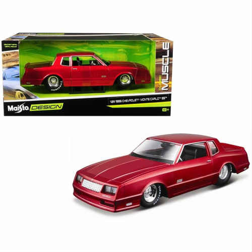 Maisto 1986 Chevrolet Monte Carlo SS Candy Red 1:24 Scale Diecast Model マイスト シボレー モンテカルロ キャンディー レッド ミニカー アメリカ アメリカン カリフォルニア ダイキャスト アメ車