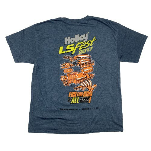 Holley 2017 LS FEST WEST EVENT Tee NAVY HEATHER XL ホーリー イベント Tシャツ アメリカ カリフォルニア ドラックレース パーツメーカー アメ車 アメリカン ネイビーヘザー